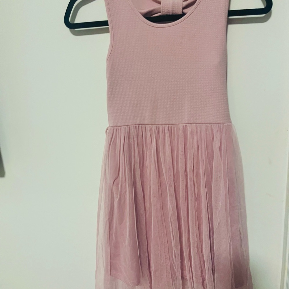 Girls dress medium 10/11 urban dusty rose tulle bottom